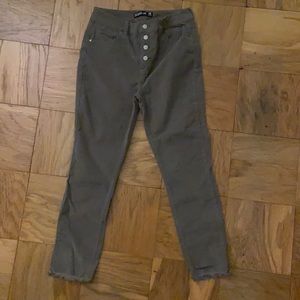 dark green jeans